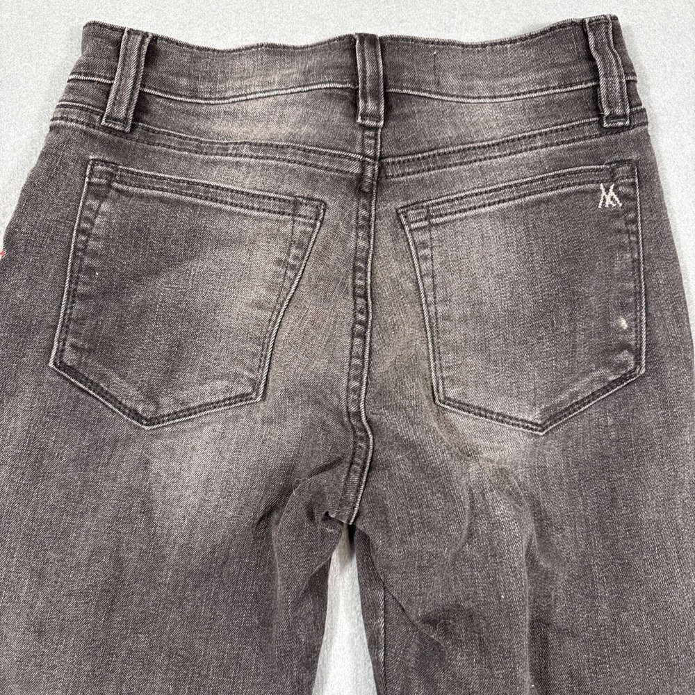 Miss Me Womens Jeans 25 Skinny Stretch Tribal Panels WHISKERING TRIBAL BLACK